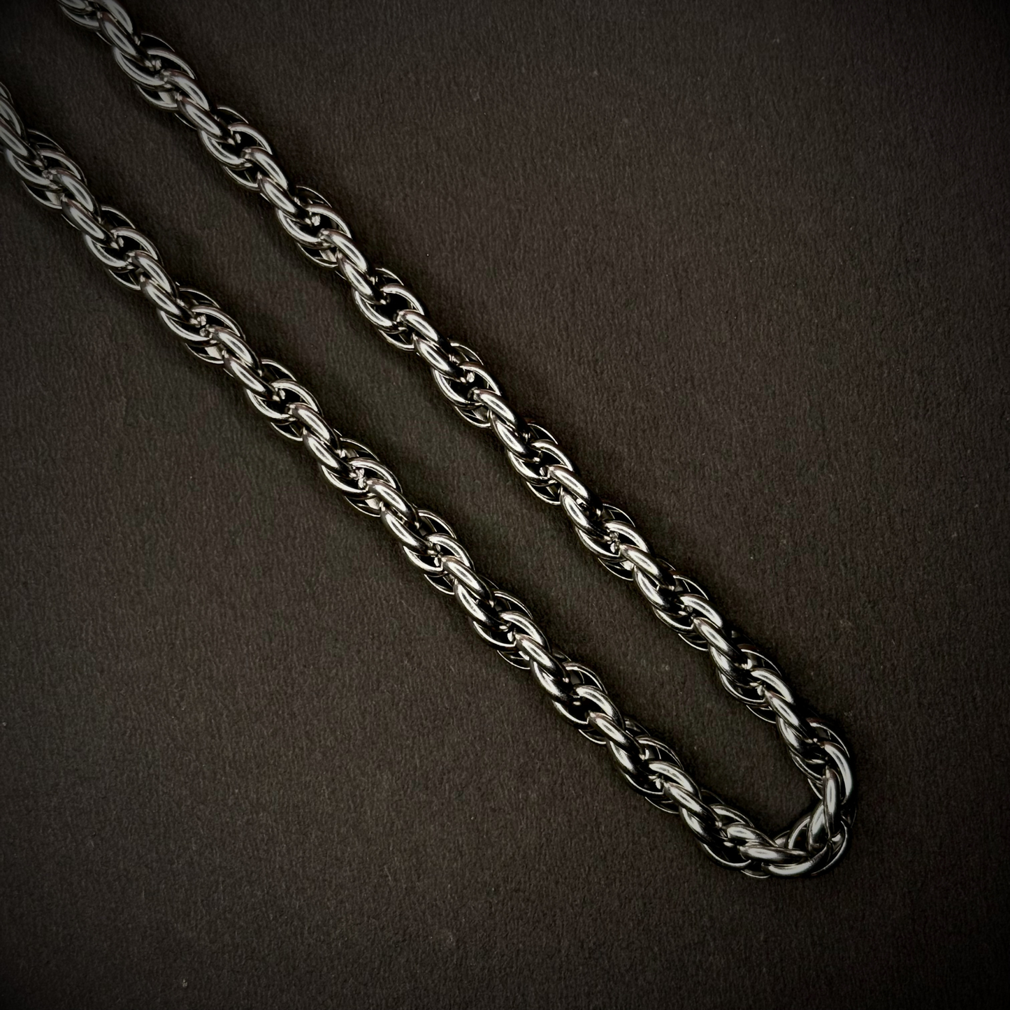 AERIK Rope Chain Necklace for Men – Stainless Steel Anti-Tarnish Chain